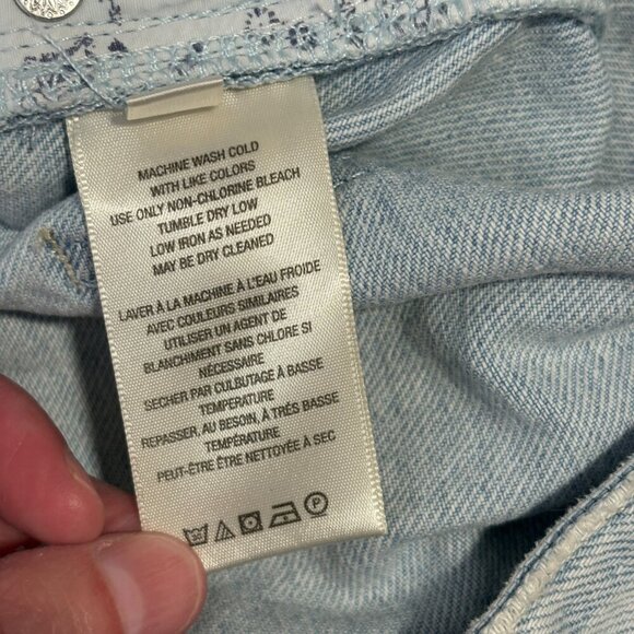 We The Free - Free People Raw Hem 5" Inseam Jean Shorts Women's Waist Size 27 - Picture 8 of 8